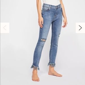 Free people fringe jeans